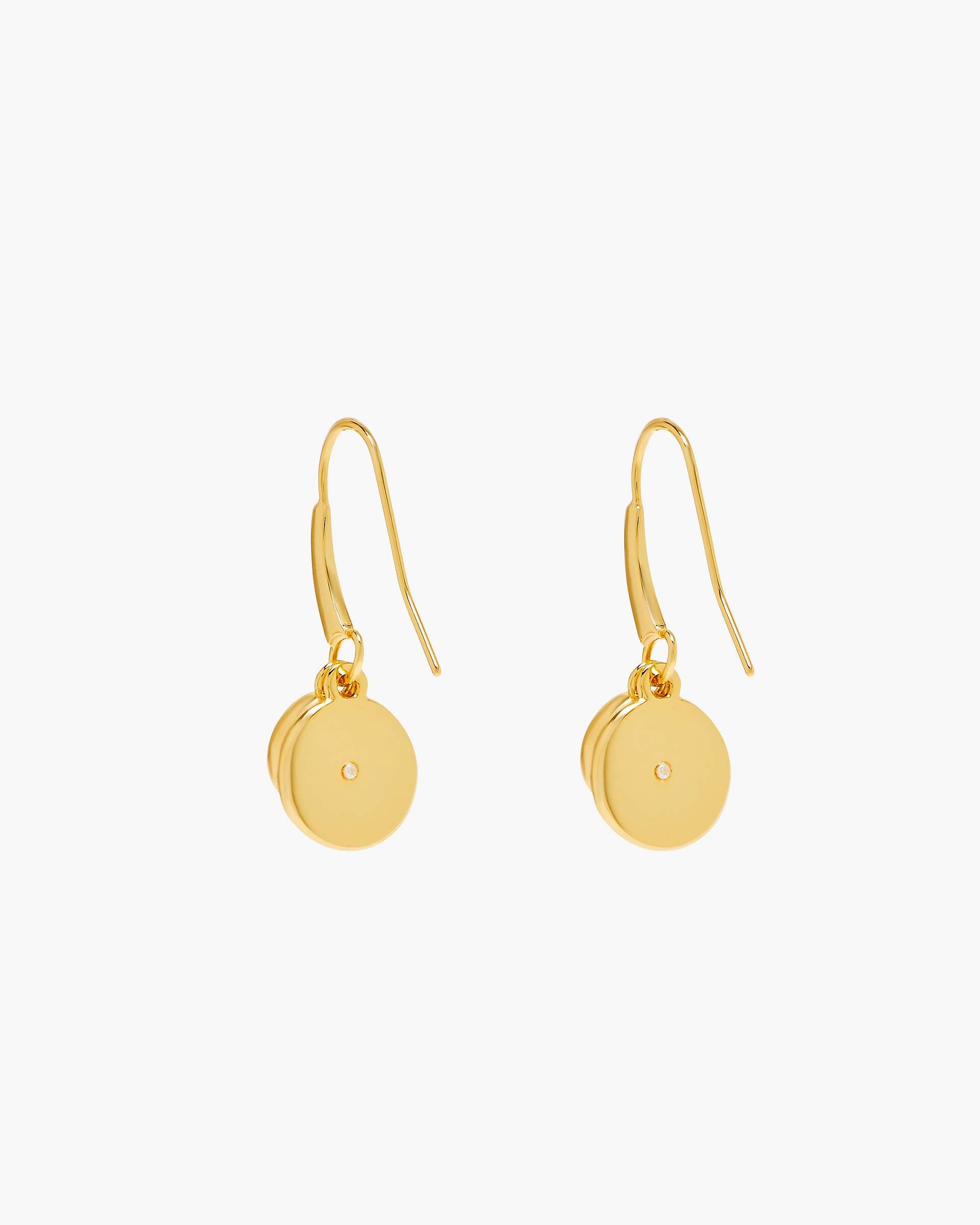 Marc Jacobs Marc Jacobs The Button Drop Earrings Gold/Black Gold/black