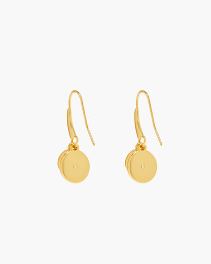 Marc Jacobs Marc Jacobs The Button Drop Earrings Gold/Black Gold/black