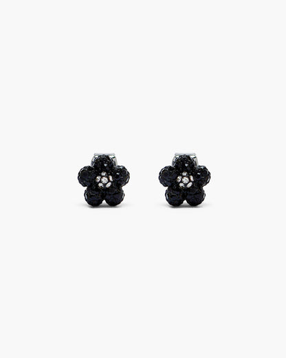 Marc Jacobs Marc Jacobs The Daisy Pave Earrings Black/Crystal Black/crystal