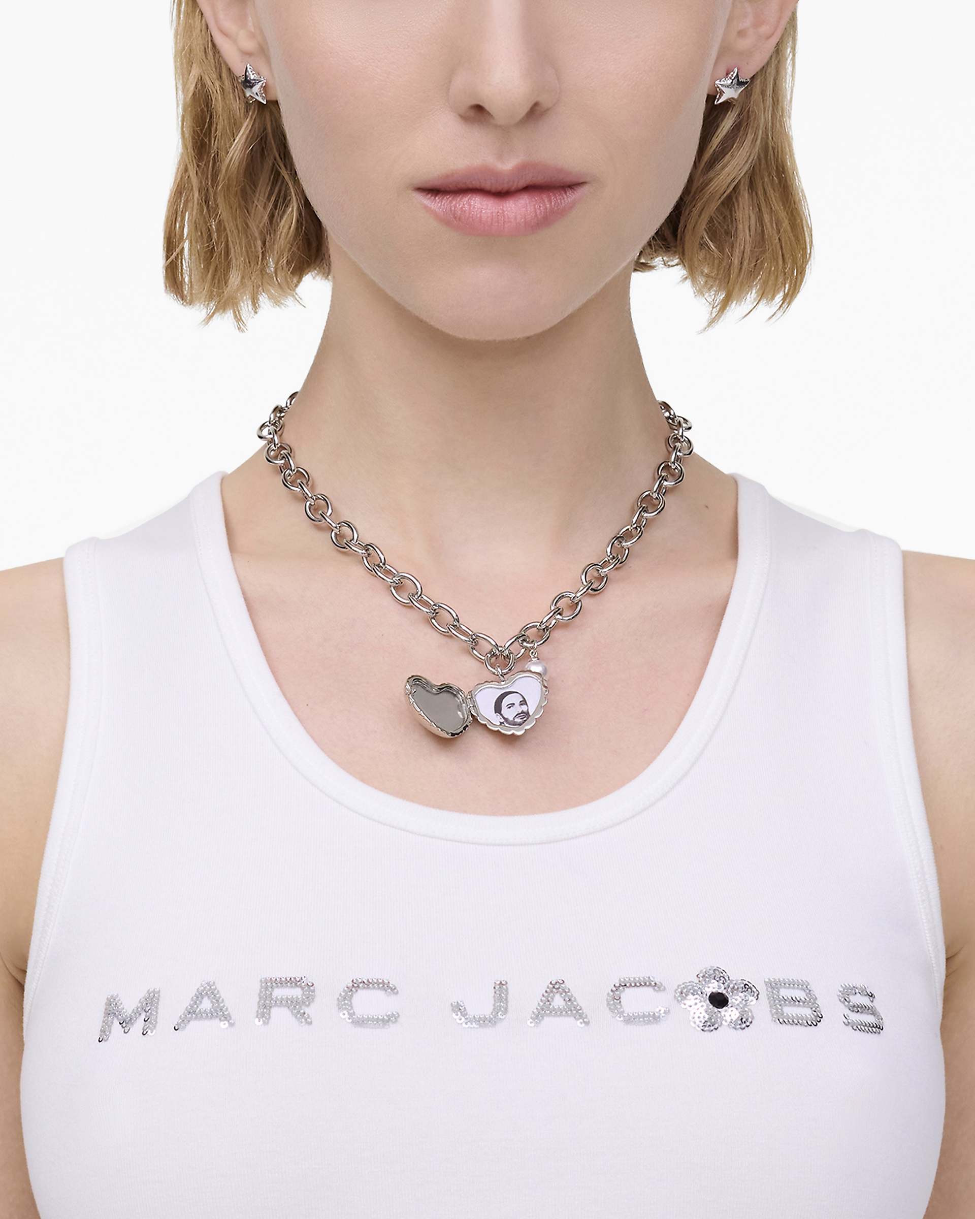 Marc Jacobs Marc Jacobs The Heart Balloon Locket Light Antique Silver Light Antique Silver