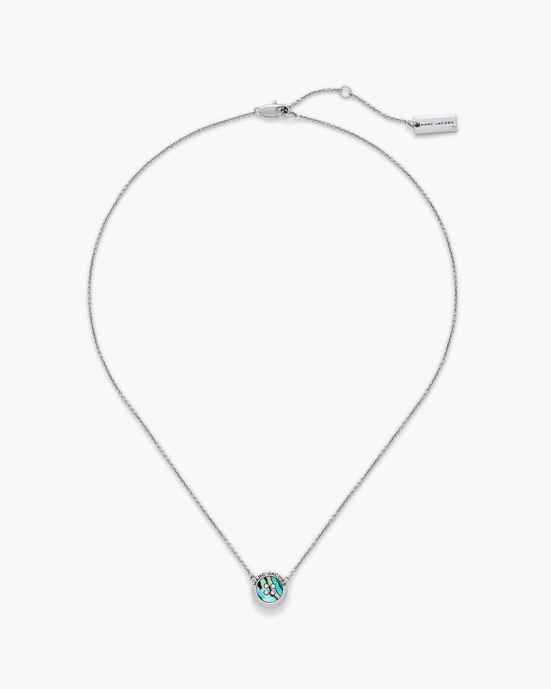 Marc Jacobs Marc Jacobs The Button Abalone Necklace Silver/Abalone Silver/abalone