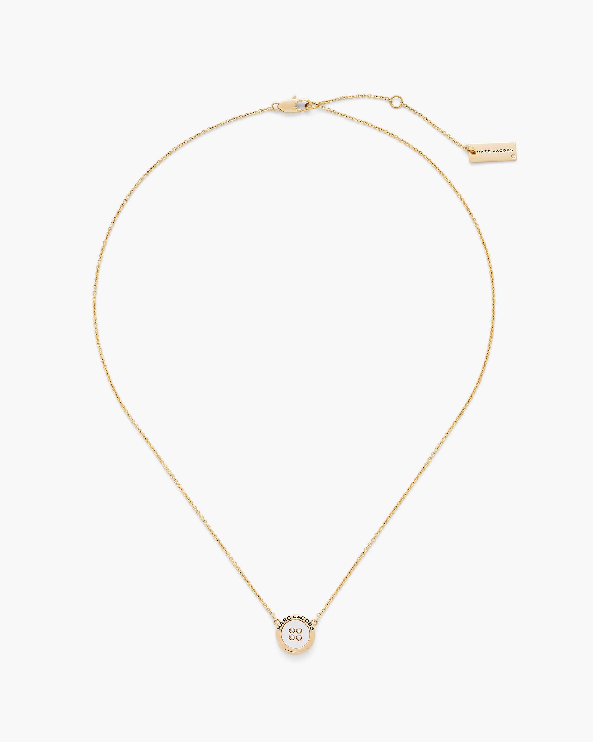 Marc Jacobs Marc Jacobs The Button Mother Of Pearl Necklace Gold/Mop Gold/mop