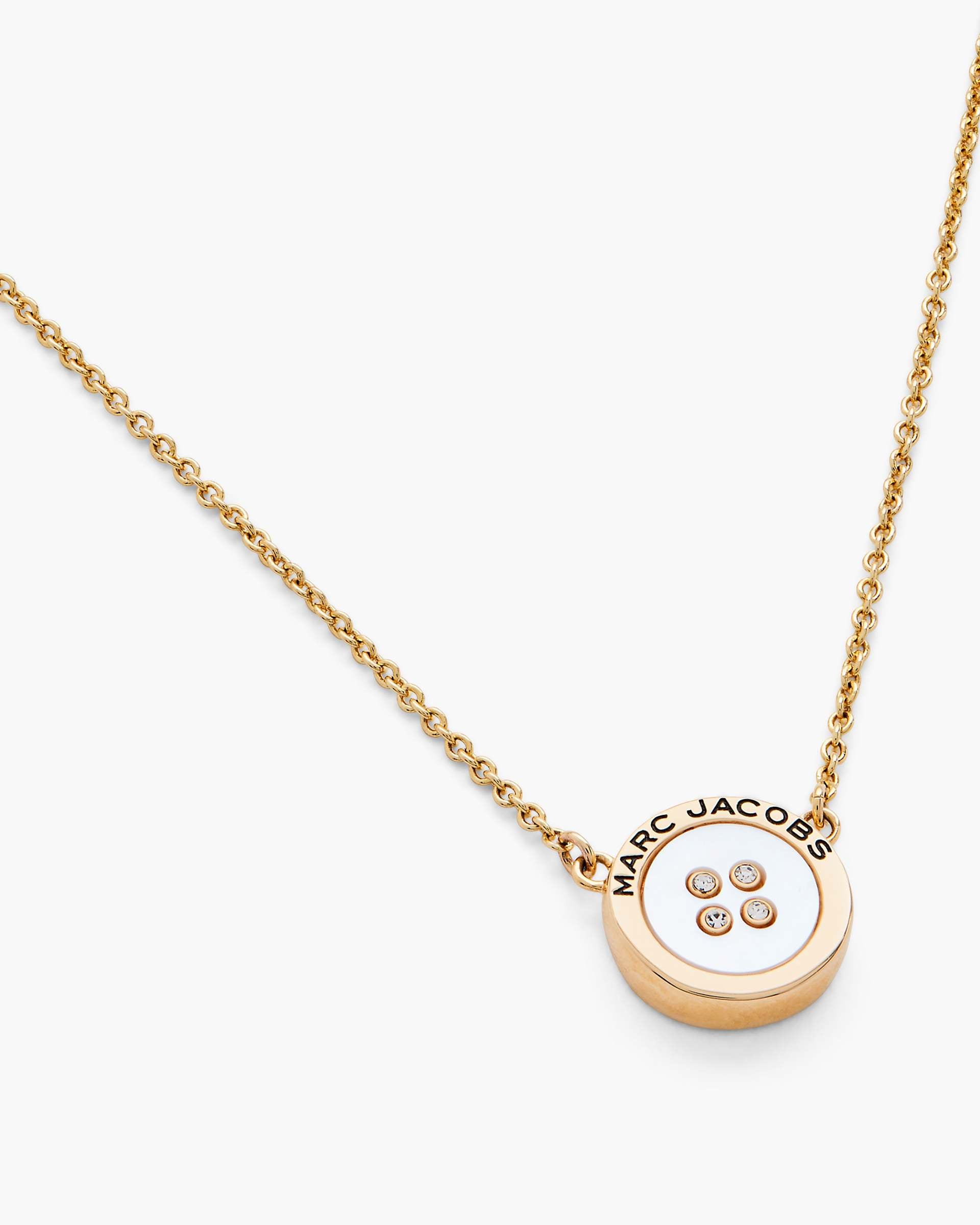 Marc Jacobs Marc Jacobs The Button Mother Of Pearl Necklace Gold/Mop Gold/mop