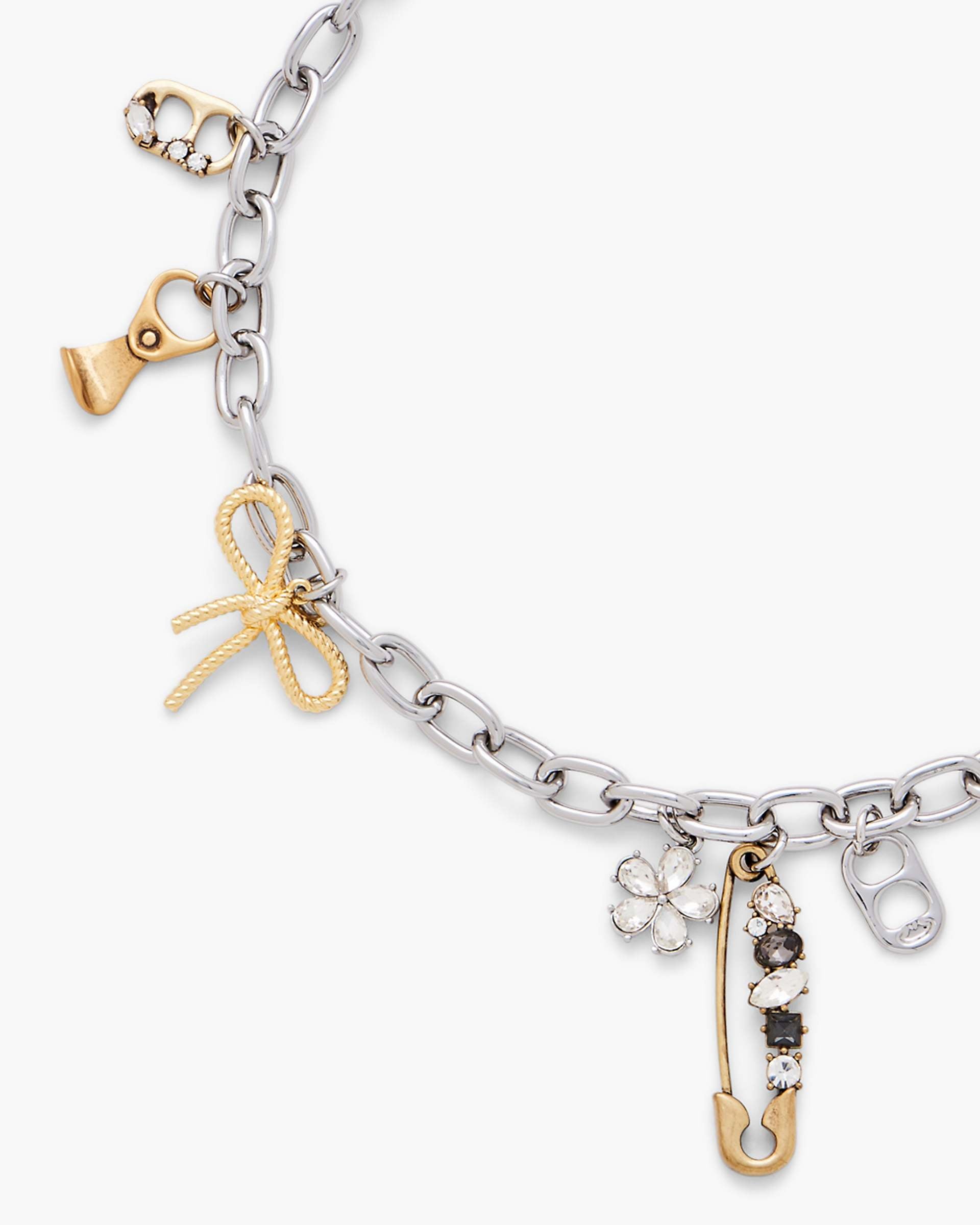 Marc Jacobs Marc Jacobs The Grunge Glam Charm Necklace Gold/Silver Gold/silver