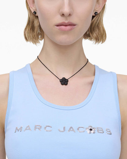 Marc Jacobs Marc Jacobs The Daisy Pave Necklace Black/Black Crystal Black/black Crystal