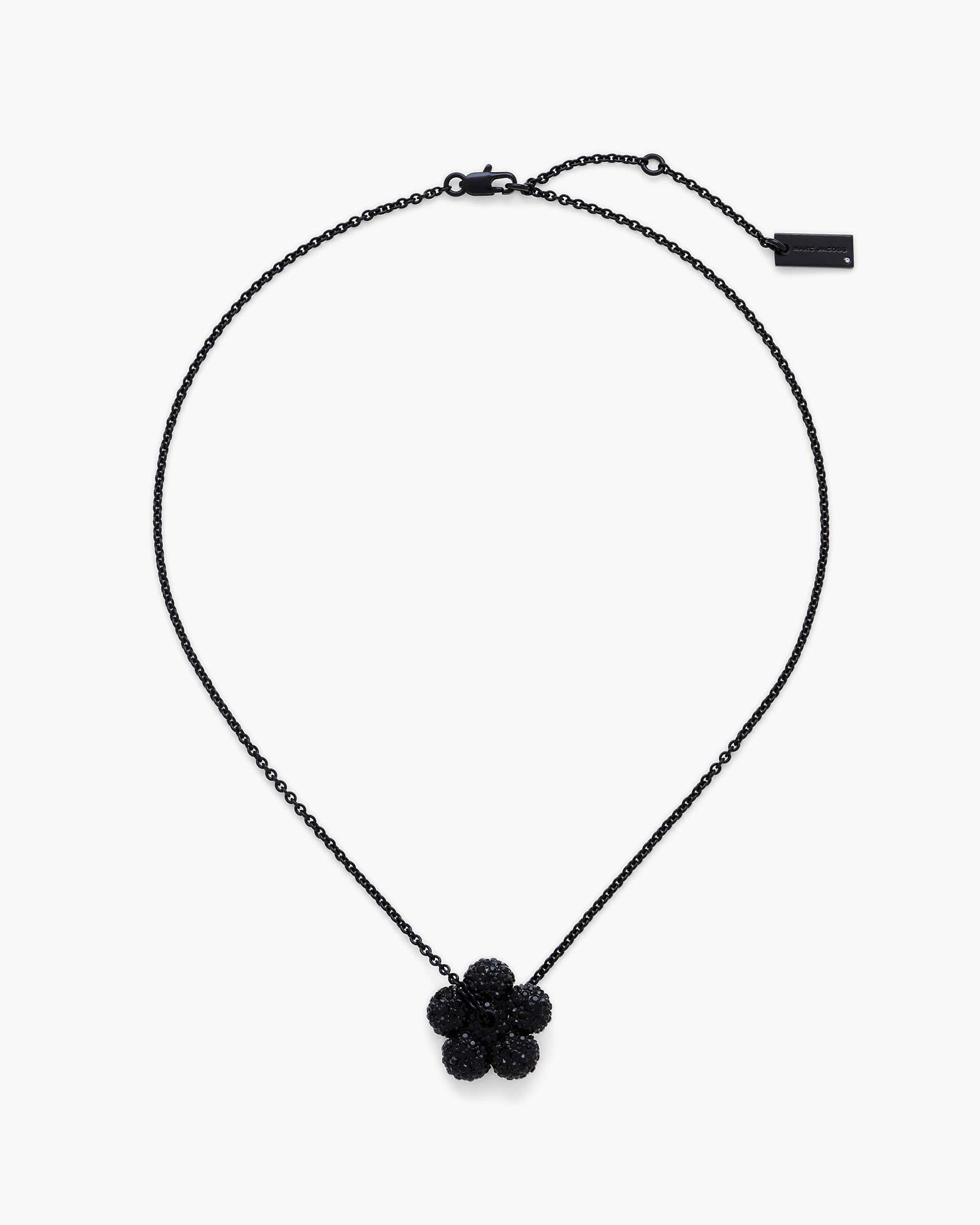 Marc Jacobs Marc Jacobs The Daisy Pave Necklace Black/Black Crystal Black/black Crystal