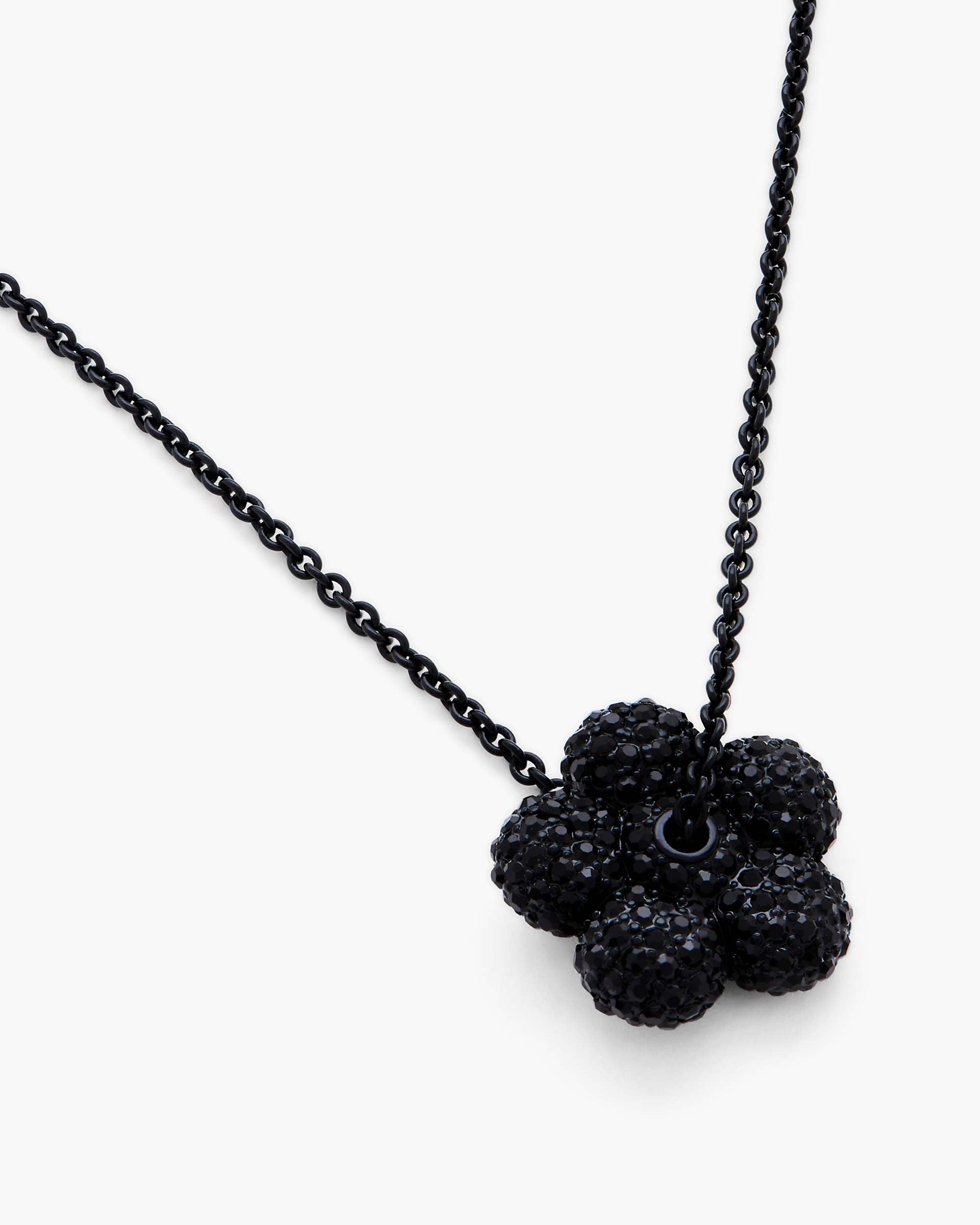 Marc Jacobs Marc Jacobs The Daisy Pave Necklace Black/Black Crystal Black/black Crystal