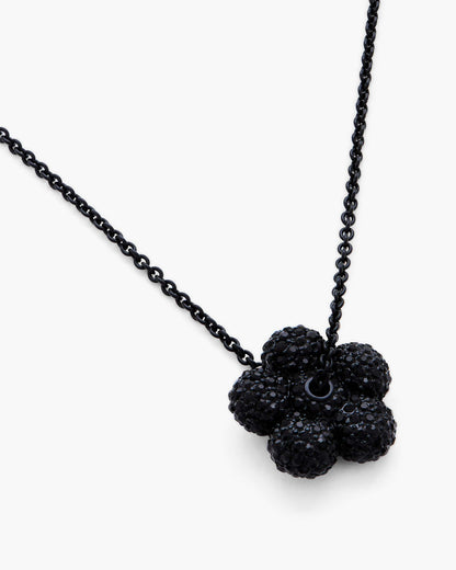 Marc Jacobs Marc Jacobs The Daisy Pave Necklace Black/Black Crystal Black/black Crystal