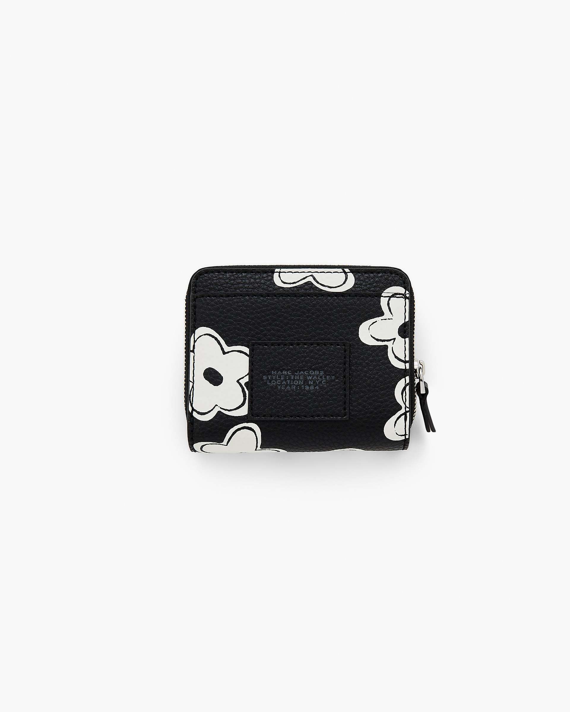 Marc Jacobs Marc Jacobs The Daisy Mini Compact Wallet Black/White Black/white