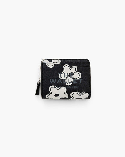Marc Jacobs Marc Jacobs The Daisy Mini Compact Wallet Black/White Black/white
