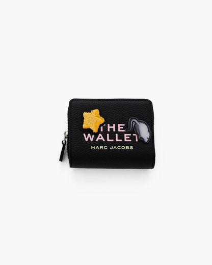 Marc Jacobs Marc Jacobs The Sticker Patch Mini Compact Wallet Black Multi Black Multi