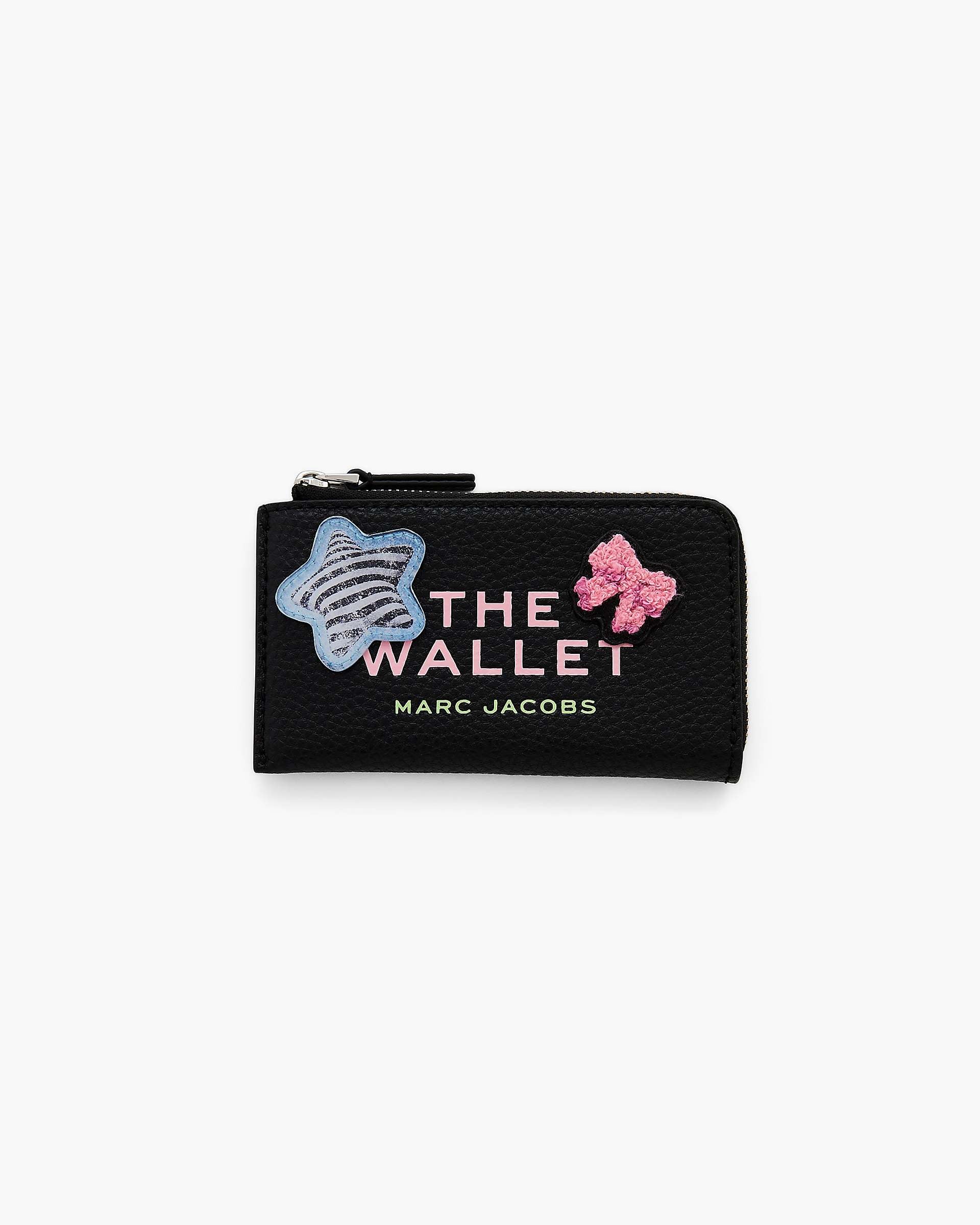 Marc Jacobs Marc Jacobs The Sticker Patch Top Zip Multi Wallet Black Multi Black Multi