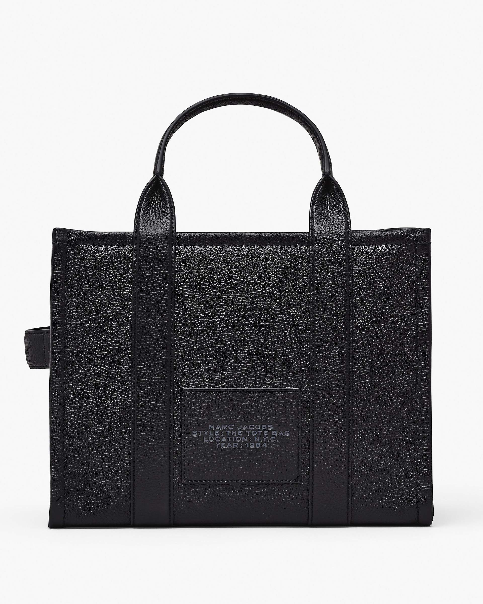 Marc Jacobs Marc Jacobs The Leather Medium Tote Bag Black Black