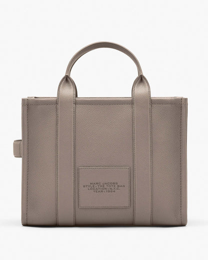 Marc Jacobs Marc Jacobs The Leather Medium Tote Bag Cement Cement