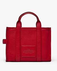 Marc Jacobs The Leather Medium Tote Bag True Red