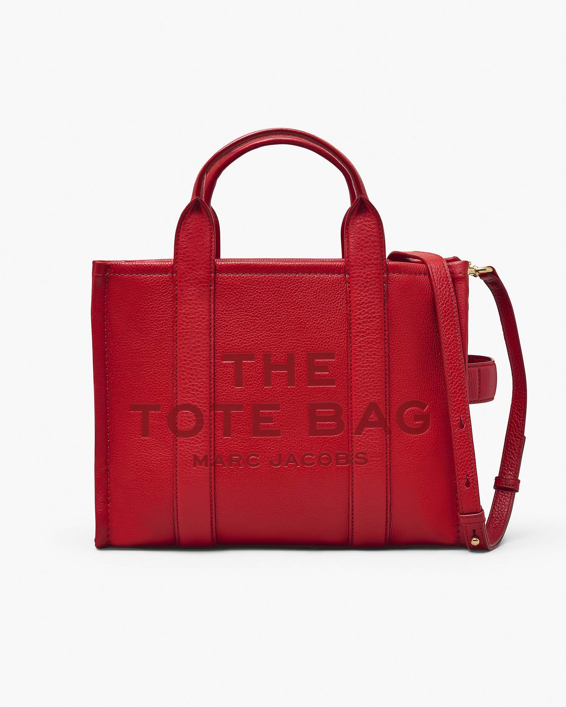 Marc Jacobs Marc Jacobs The Leather Medium Tote Bag True Red True Red