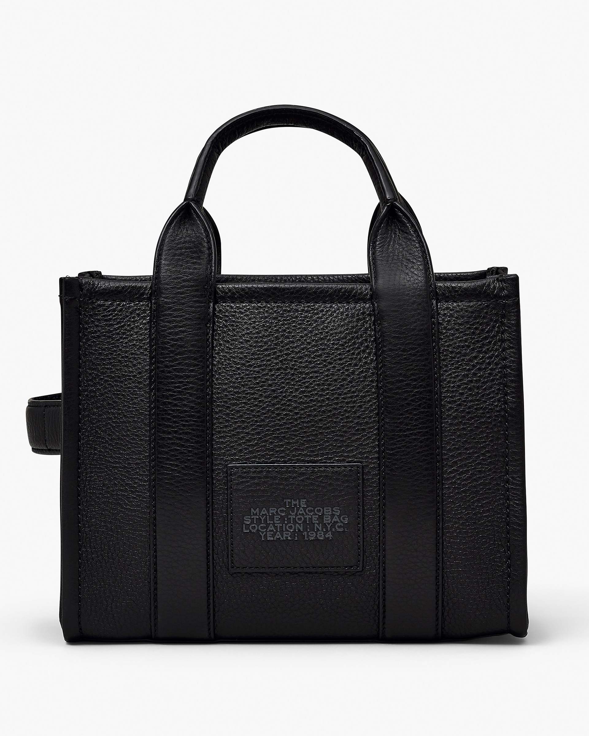 Marc Jacobs Marc Jacobs The Leather Small Tote Bag Black Black