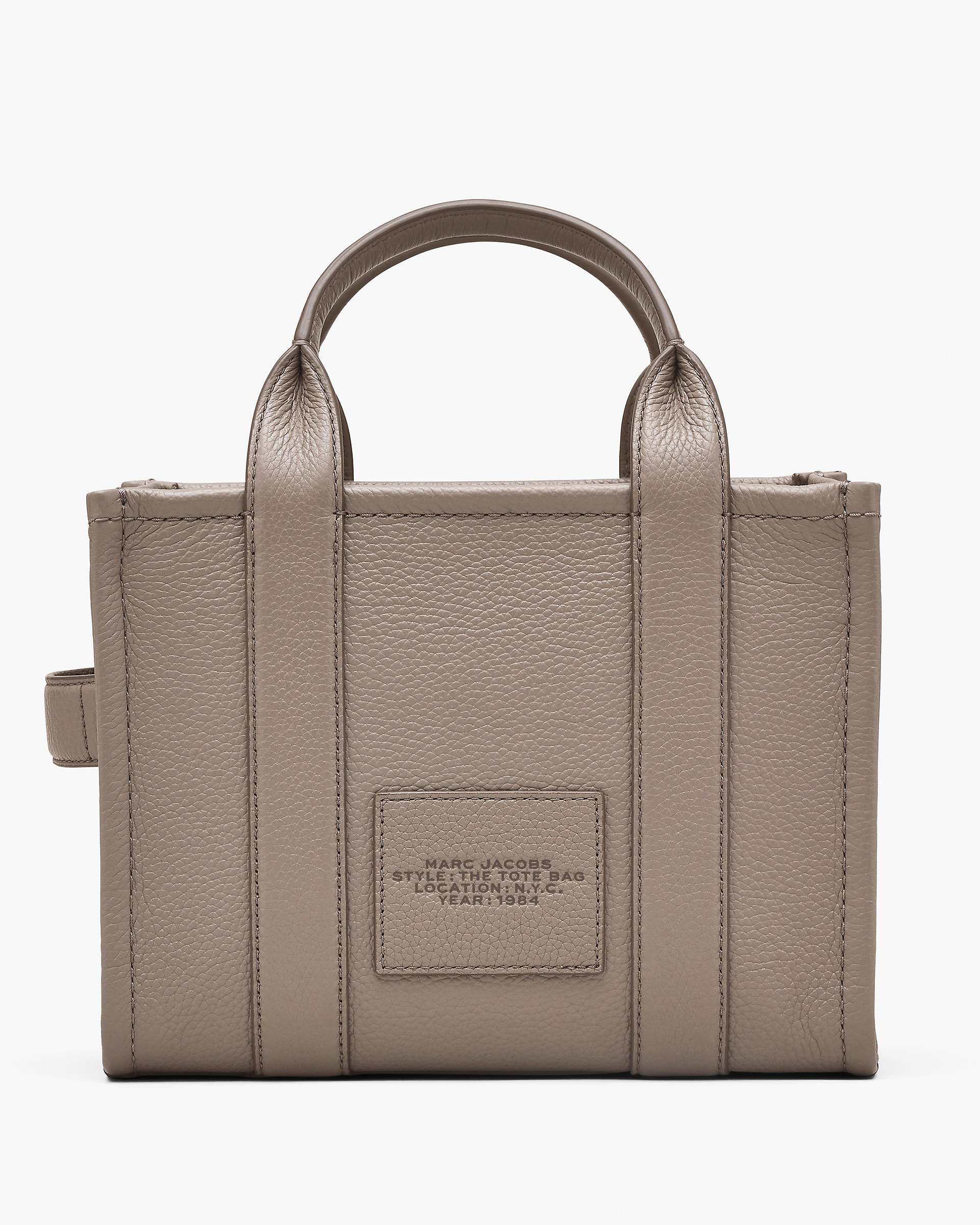 Marc Jacobs Marc Jacobs The Leather Small Tote Bag Cement Cement