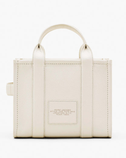 Marc Jacobs Marc Jacobs The Leather Small Tote Bag Cotton/Silver Cotton/silver