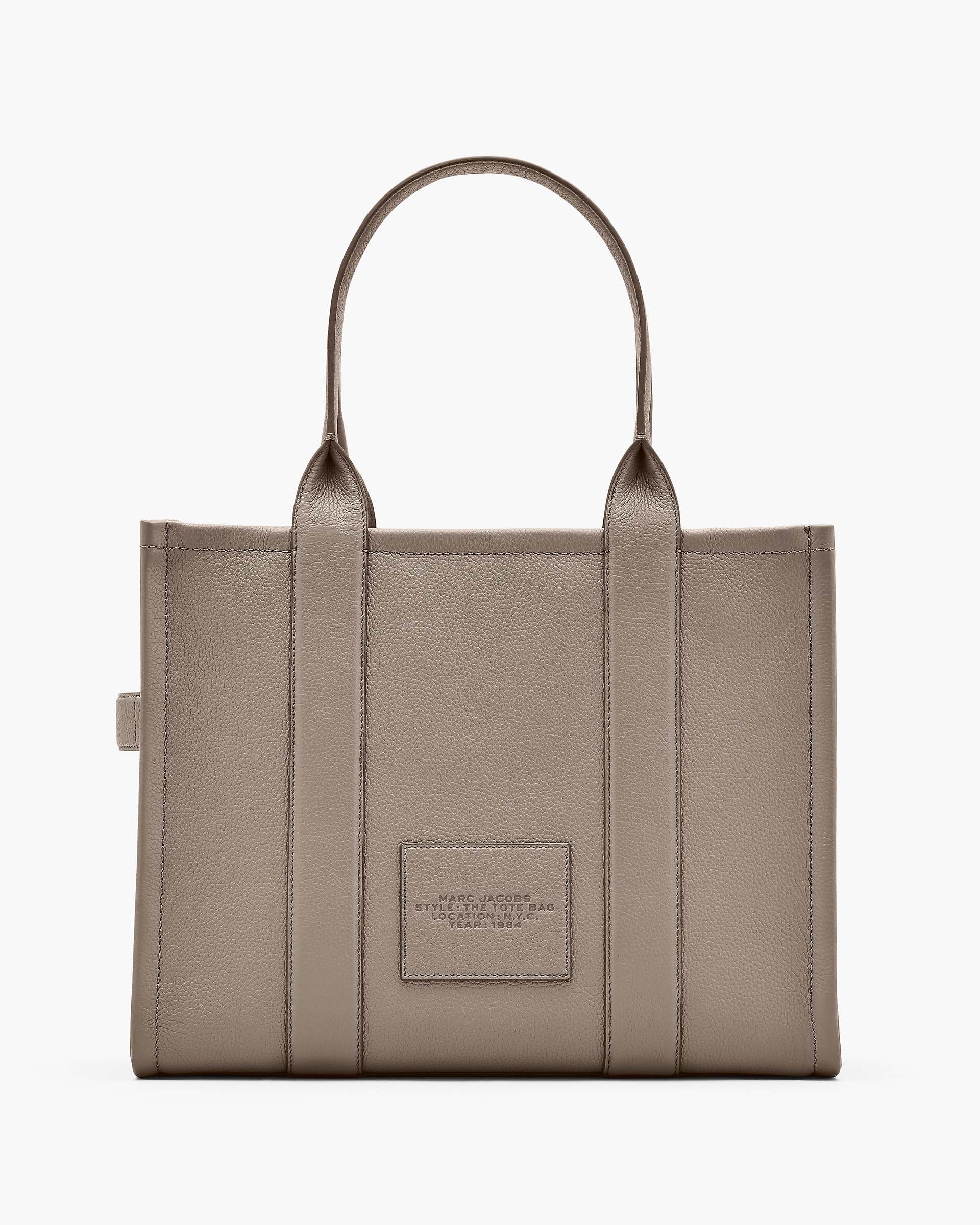 Marc Jacobs Marc Jacobs The Leather Large Tote Bag Cement Cement