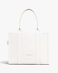 Marc Jacobs The Leather Large Tote Bag Cotton/silver