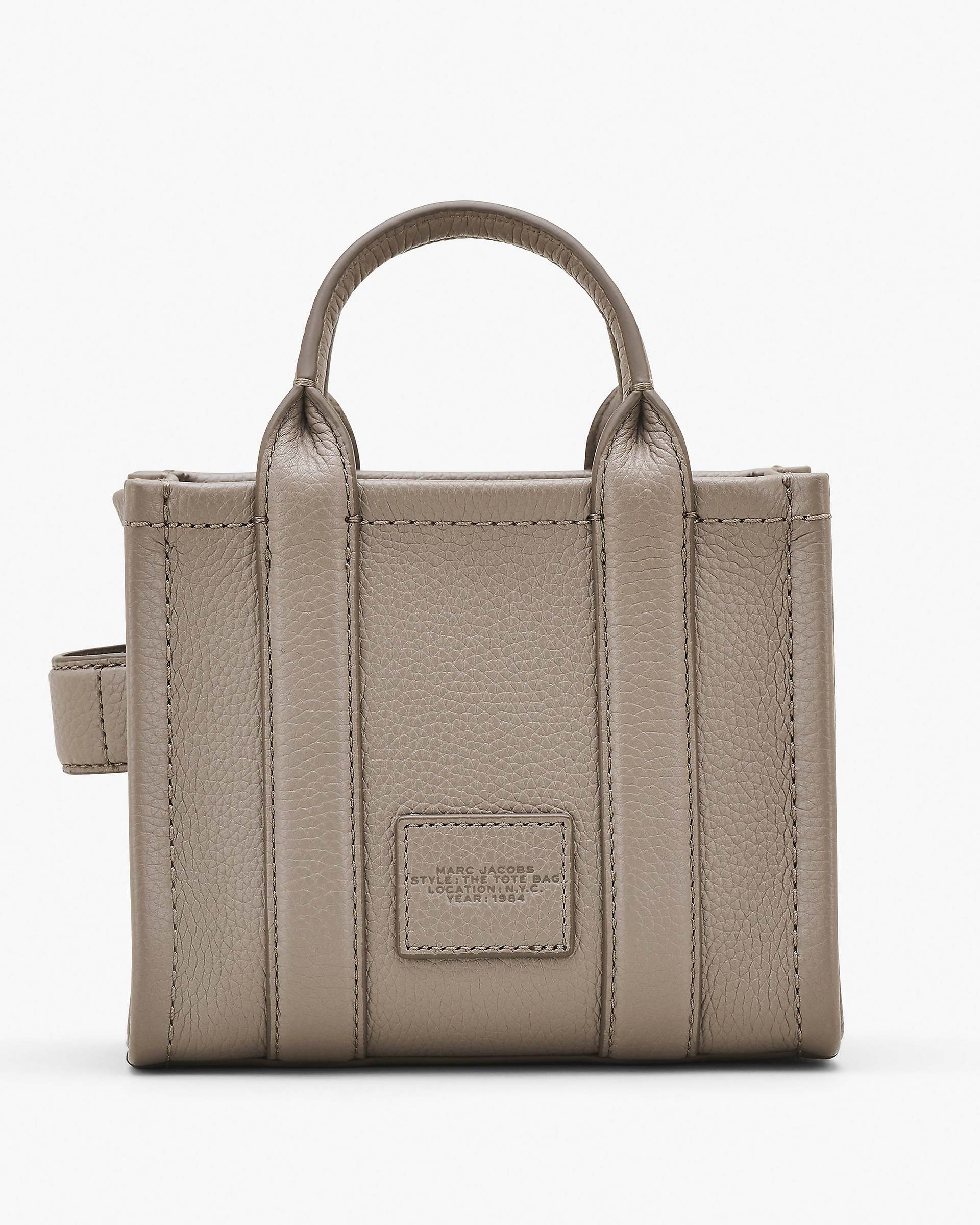 Marc Jacobs Marc Jacobs The Leather Crossbody Tote Bag Cement Cement