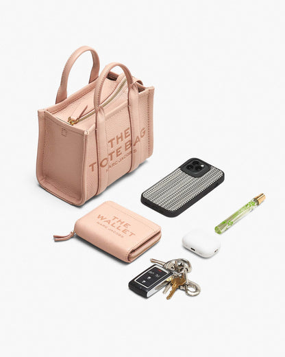 Marc Jacobs Marc Jacobs The Leather Crossbody Tote Bag Cement Cement