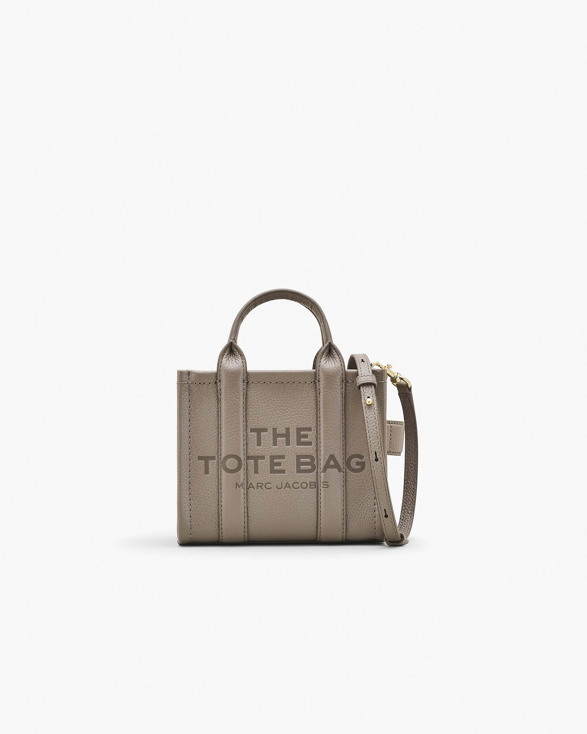 Marc Jacobs Marc Jacobs The Leather Crossbody Tote Bag Cement Cement
