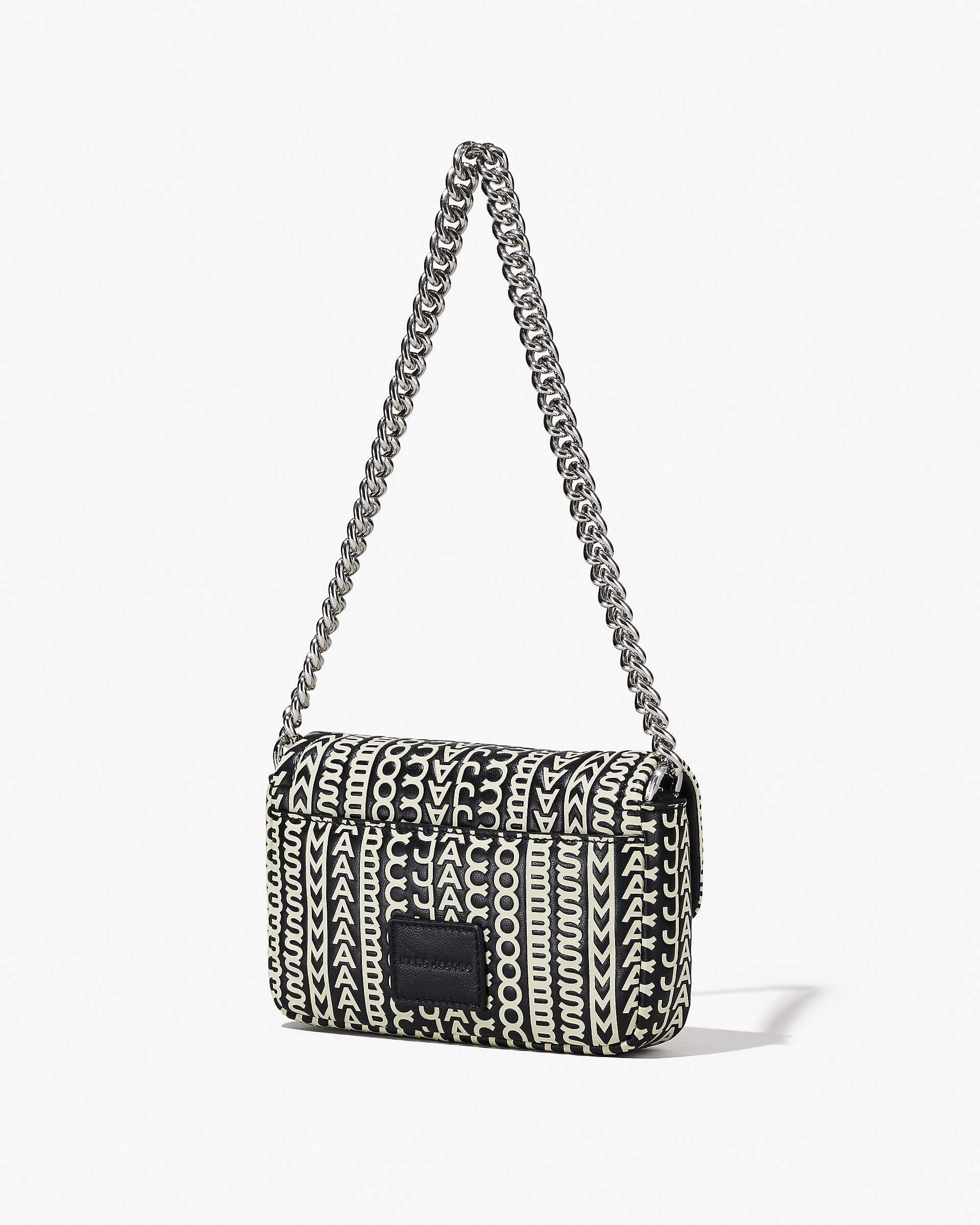 Marc Jacobs Marc Jacobs The Monogram Leather J Marc Mini Bag Black/White Black/white