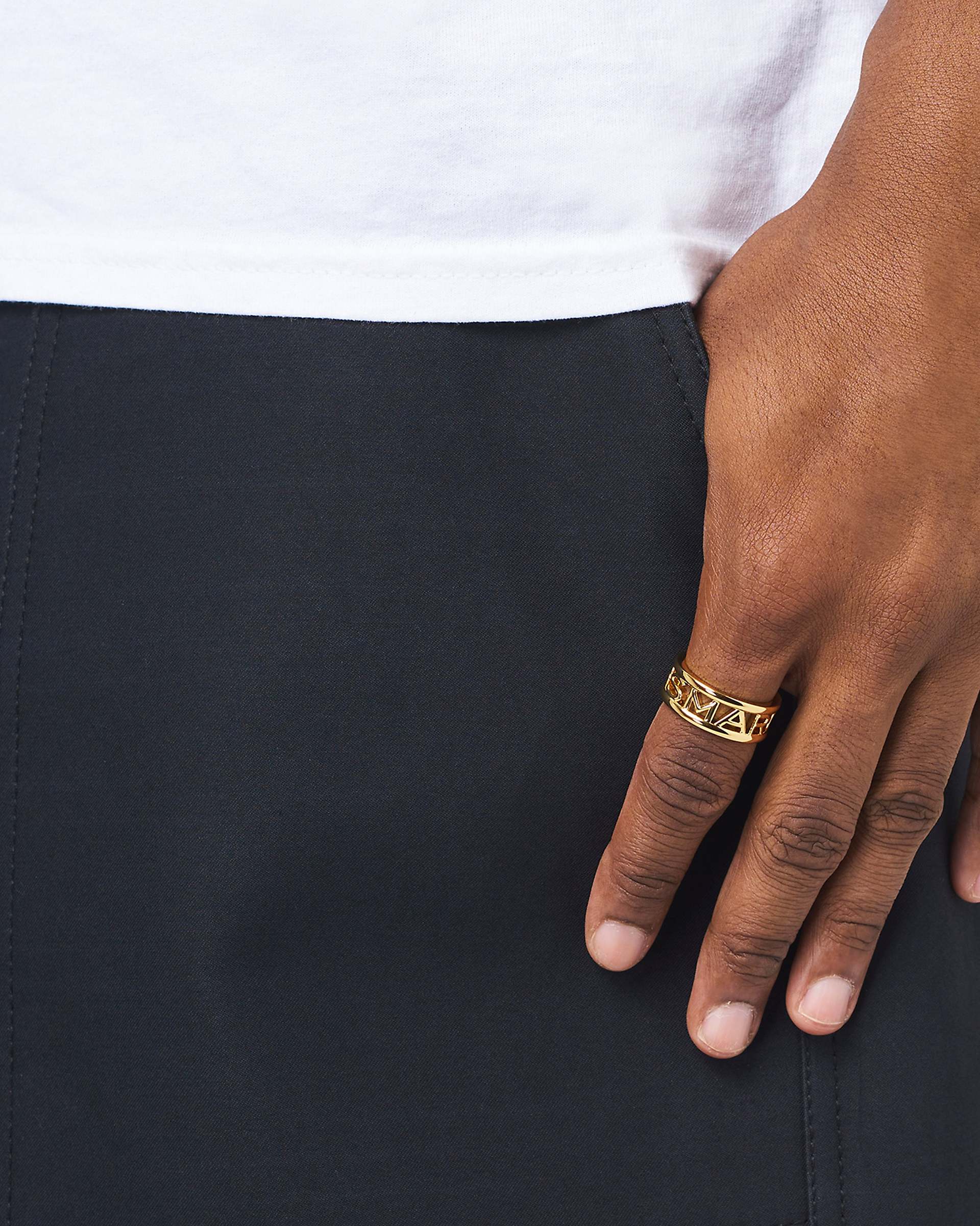 Marc Jacobs Marc Jacobs The Monogram Ring Gold Gold