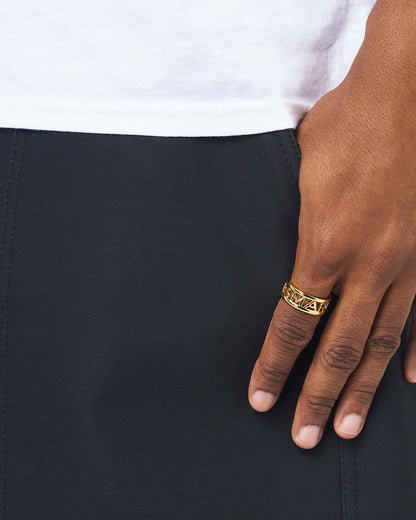Marc Jacobs Marc Jacobs The Monogram Ring Gold Gold