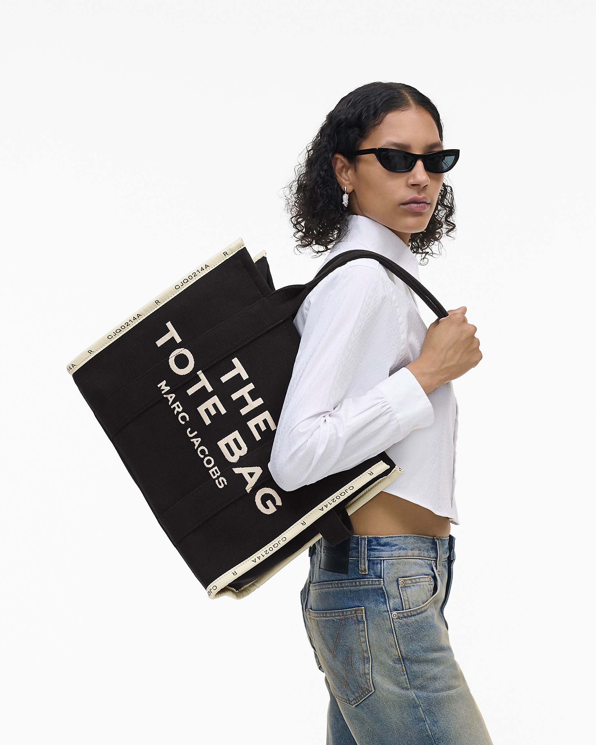 Marc Jacobs Marc Jacobs The Jacquard Large Tote Bag Black Black