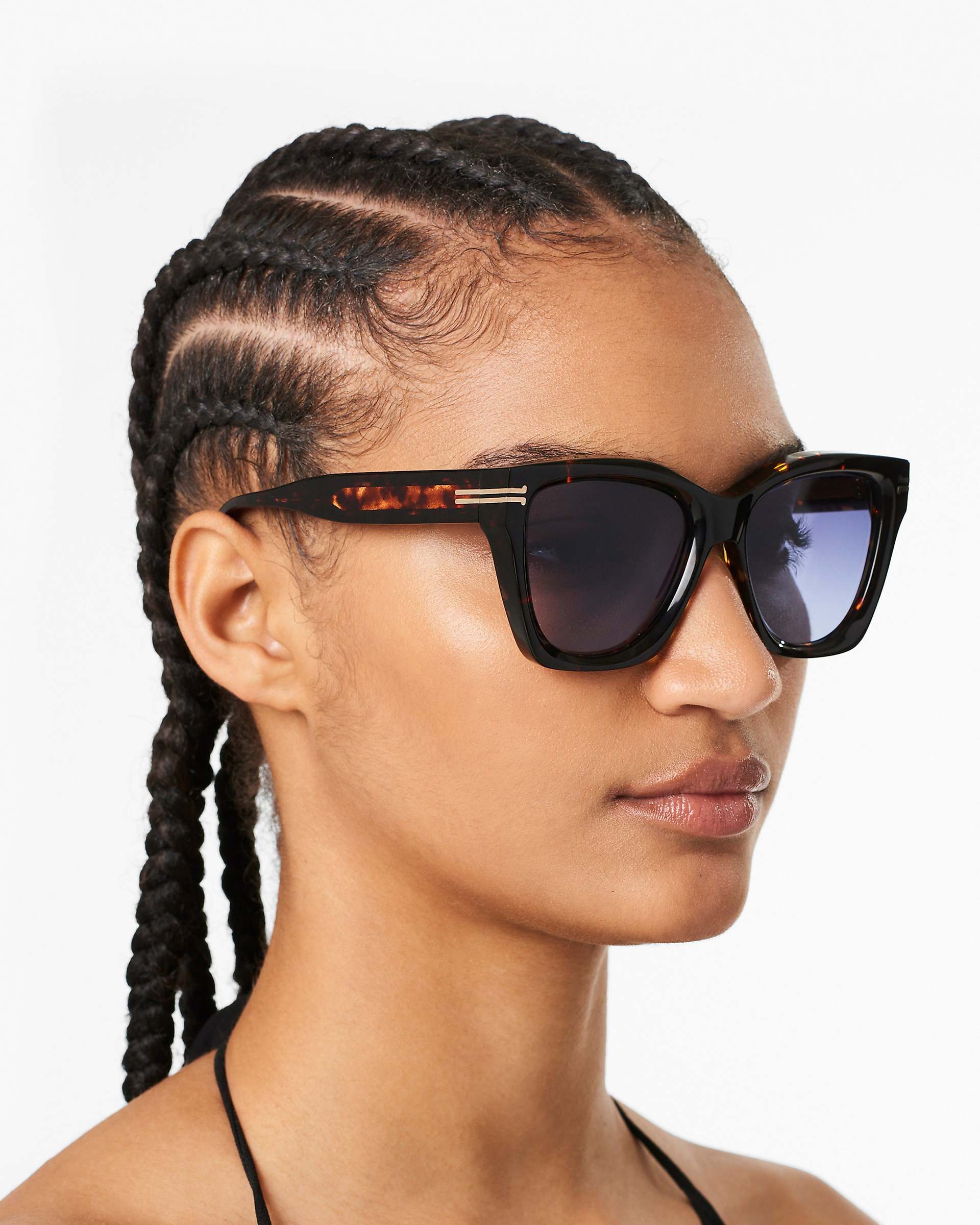 Marc Jacobs Marc Jacobs Icon Edge Oversized Square Sunglasses Havana Havana