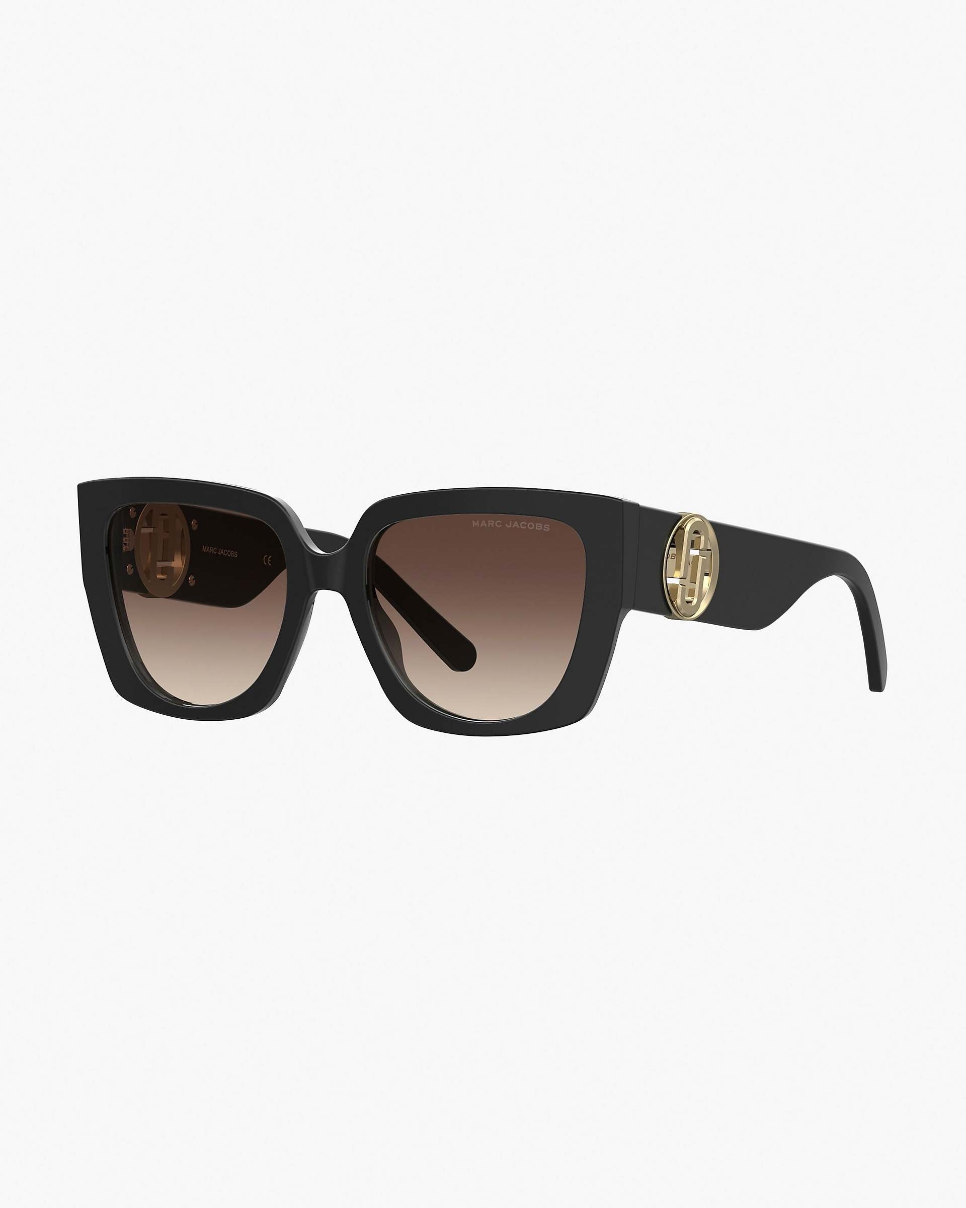 Marc Jacobs Marc Jacobs The J Marc Square Cutout Sunglasses Black Black