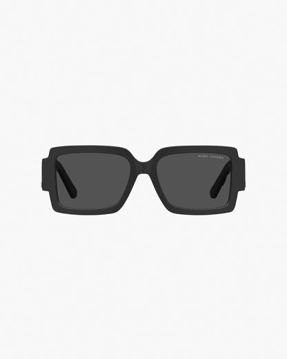 Marc Jacobs Marc Jacobs The Bold Logo Square Sunglasses Black/White Black/white