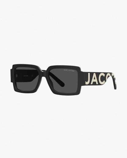 Marc Jacobs Marc Jacobs The Bold Logo Square Sunglasses Black/White Black/white