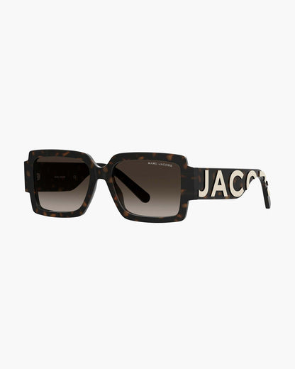 Marc Jacobs Marc Jacobs The Bold Logo Square Sunglasses Havana Havana