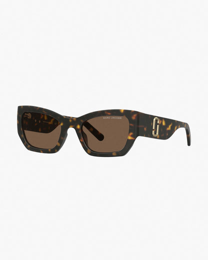 Marc Jacobs Marc Jacobs The J Marc Square Cat Eye Sunglasses Havana Havana