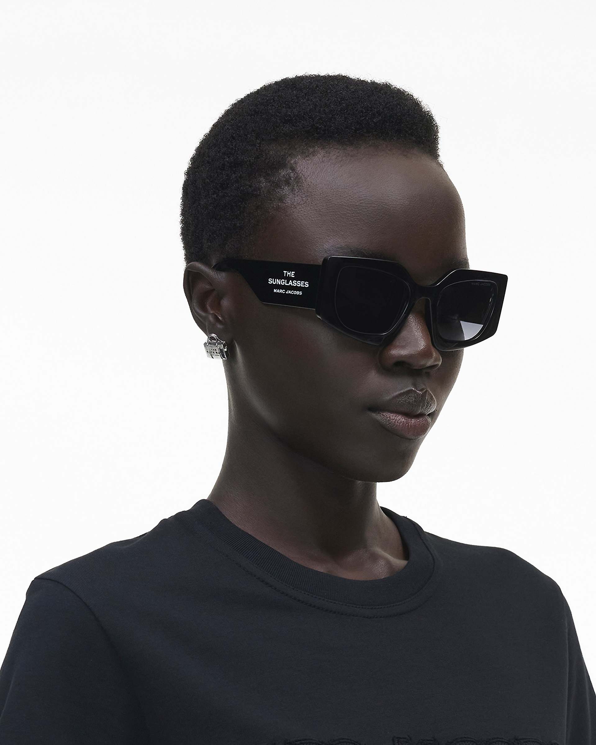 Marc Jacobs Marc Jacobs The Square Cat Eye Sunglasses Black Black