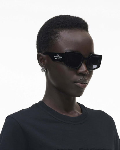 Marc Jacobs Marc Jacobs The Square Cat Eye Sunglasses Black Black