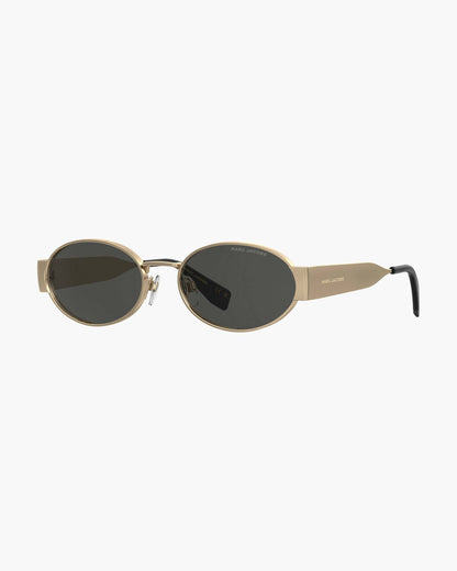 Marc Jacobs Marc Jacobs The Classic Logo Round Sunglasses Black/Gold Black/gold