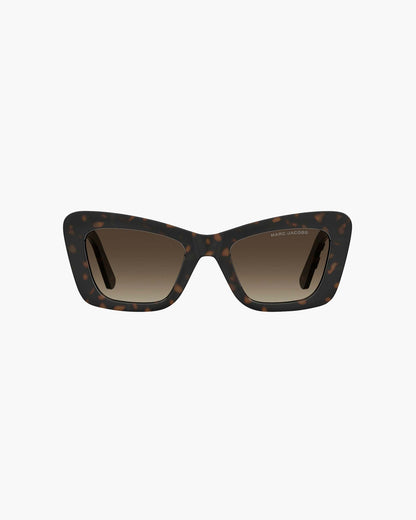 Marc Jacobs Marc Jacobs The Bold Logo Cat Eye Sunglasses Havana Havana