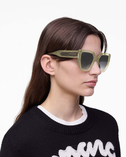 Marc Jacobs Marc Jacobs The J Marc Square Sunglasses Olive Olive