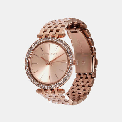 Michael Kors Darci Women Quartz Rose Gold Dial Analog Stainless Steel Watch Mk3192