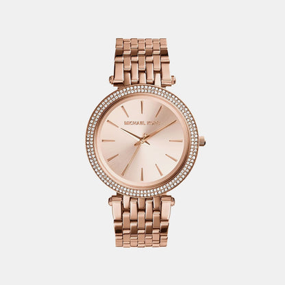 Michael Kors Darci Women Quartz Rose Gold Dial Analog Stainless Steel Watch Mk3192