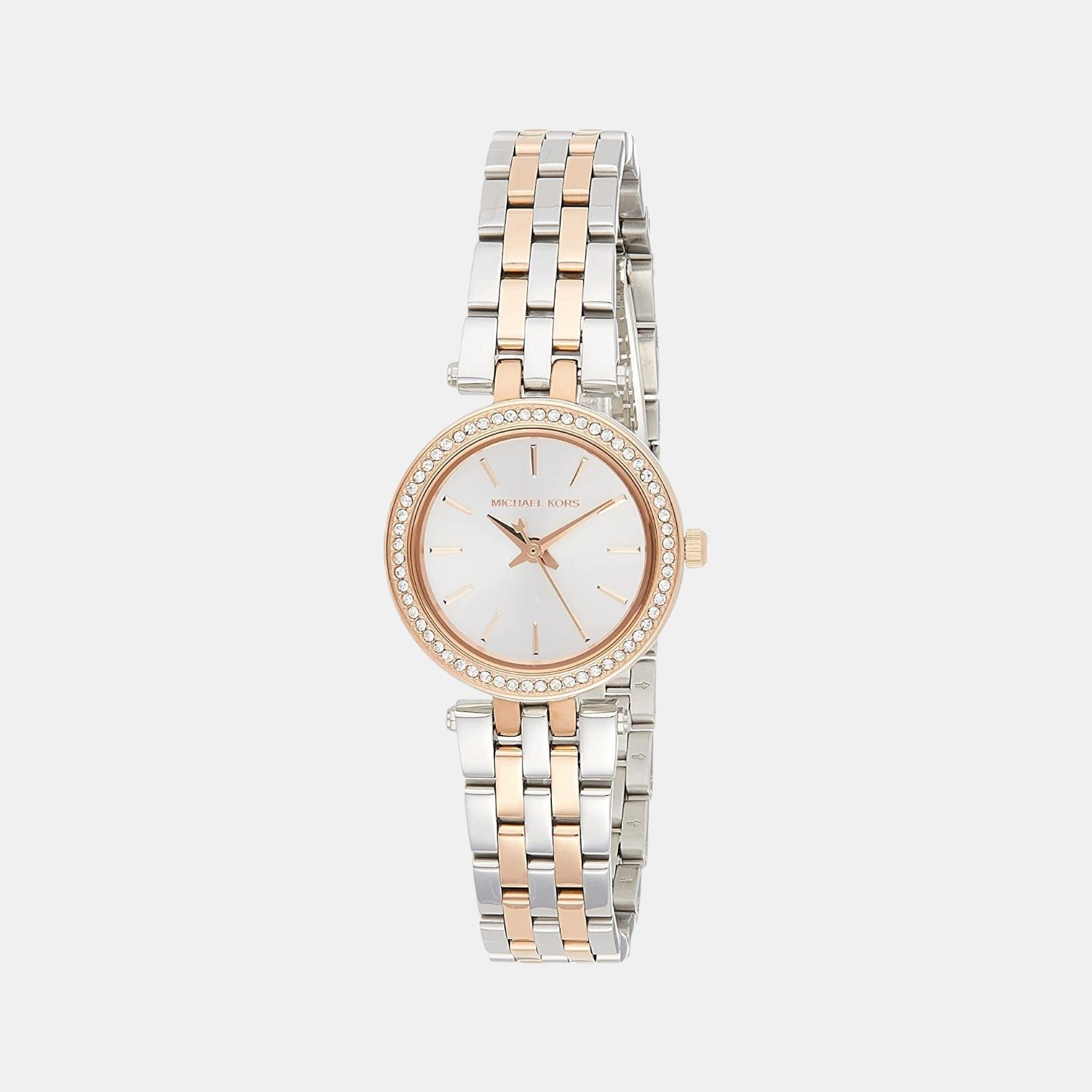 Michael Kors Petite Darci Women Quartz Silver Dial Analog Stainless Steel Watch Mk3298