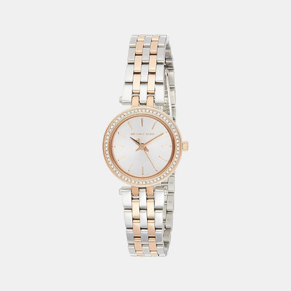 Michael Kors Petite Darci Women Quartz Silver Dial Analog Stainless Steel Watch Mk3298