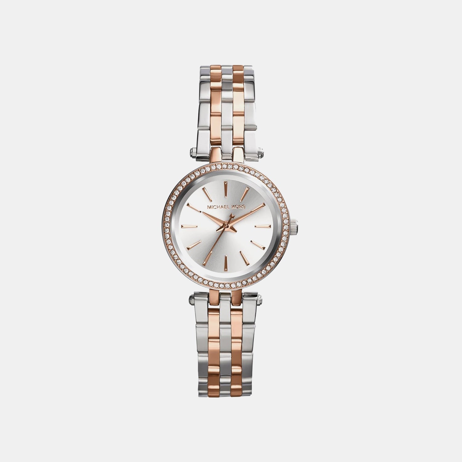 Michael Kors Petite Darci Women Quartz Silver Dial Analog Stainless Steel Watch Mk3298