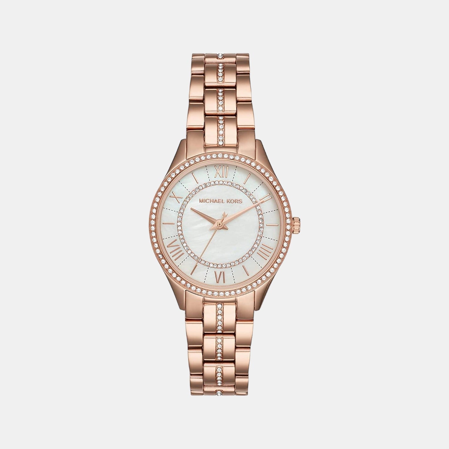 Michael Kors Lauryn Women Quartz White Dial Analog Stainless Steel Watch Mk3716