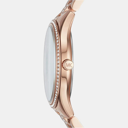 Michael Kors Lauryn Women Quartz White Dial Analog Stainless Steel Watch Mk3716